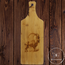 Tagliere  con incisione laser. Alpe. Personalizzabile su richiesta.
