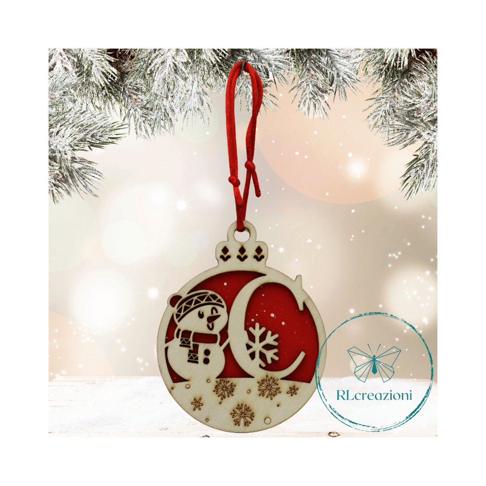 une décoration spéciale pour l'arbre de Noël. Lettre "C". Personnalisation sur demande une décoration spéciale pour l'arbre de Noël. Lettre "C". Personnalisation sur demande