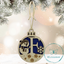 une décoration spéciale pour l'arbre de Noël. Lettre 'F'. Personnalisation sur demande