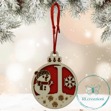 une décoration spéciale pour l'arbre de Noël. Lettre "I". Personnalisation sur demande