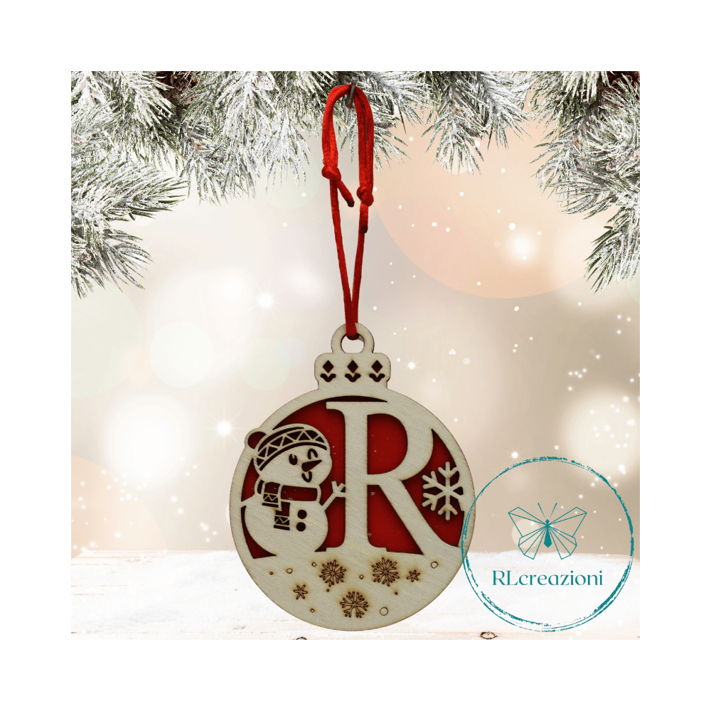 une décoration spéciale pour l'arbre de Noël. Lettre "R". Personnalisation sur demande une décoration spéciale pour l'arbre de Noël. Lettre "R". Personnalisation sur demande