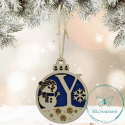 une décoration spéciale pour l'arbre de Noël. Lettre "Y". Personnalisation sur demande