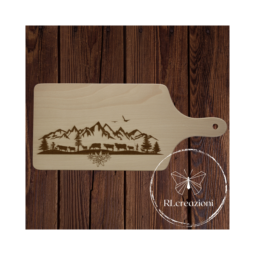 tagliere con incisione laser "transumanza". Personalizzato su richiesta tagliere con incisione laser "transumanza". Personalizzato su richiesta