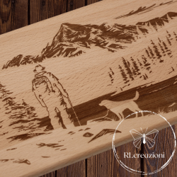 Planche à découper "marcher dans les bois"