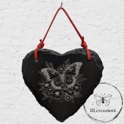 mini peinture avec gravure laser. Papillon