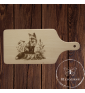tagliere con incisione laser "Volpe". Personalizzato su richiesta