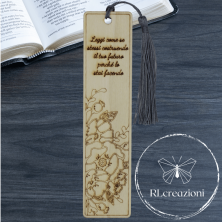 Signet en bois "Lisez comme si vous construisiez votre avenir, car c'est le cas"