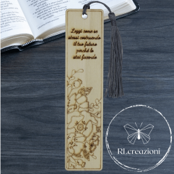 Segnalibro in legno "Leggi come se stessi costruendo il tuo futuro perché lo stai facendo"