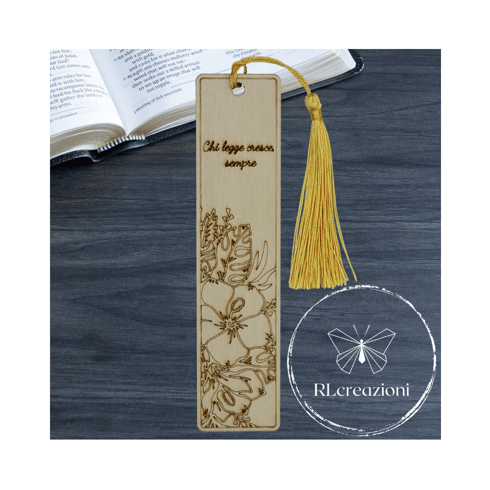 Segnalibro "chi legge cresce, sempre" Segnalibro "chi legge cresce, sempre"