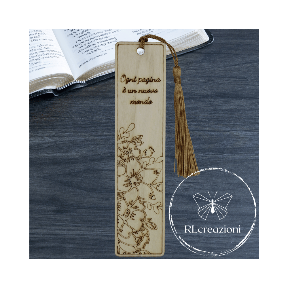 segnalibro in legno