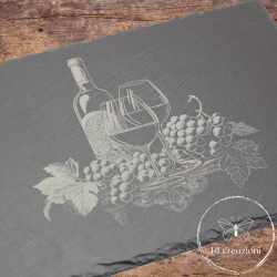 Tagliere in ardesia "Vino"