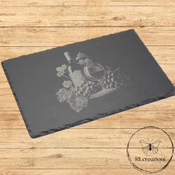 Planche à découper en ardoise "Wine" (vin)