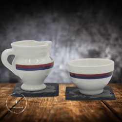 Sous-verre "Âne" en ardoise noire