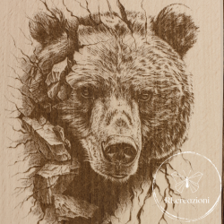 Planche à découper "ours"