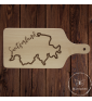 tagliere con incisione laser "Svizzera". Personalizzato su richiesta