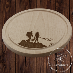 Planche à découper "randonneurs"