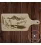 Planche à découper avec gravure laser "Passeggiata". Personnalisation sur demande