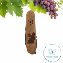 Victorinox Sparta in legno di noce con incisione laser. 10 funzioni. Personalizzato su richiesta. Climbing