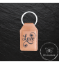 Porte-clés en simili cuir avec gravure laser. Love amour. Personnalisables. Idéaux comme gadgets d'entreprise.
