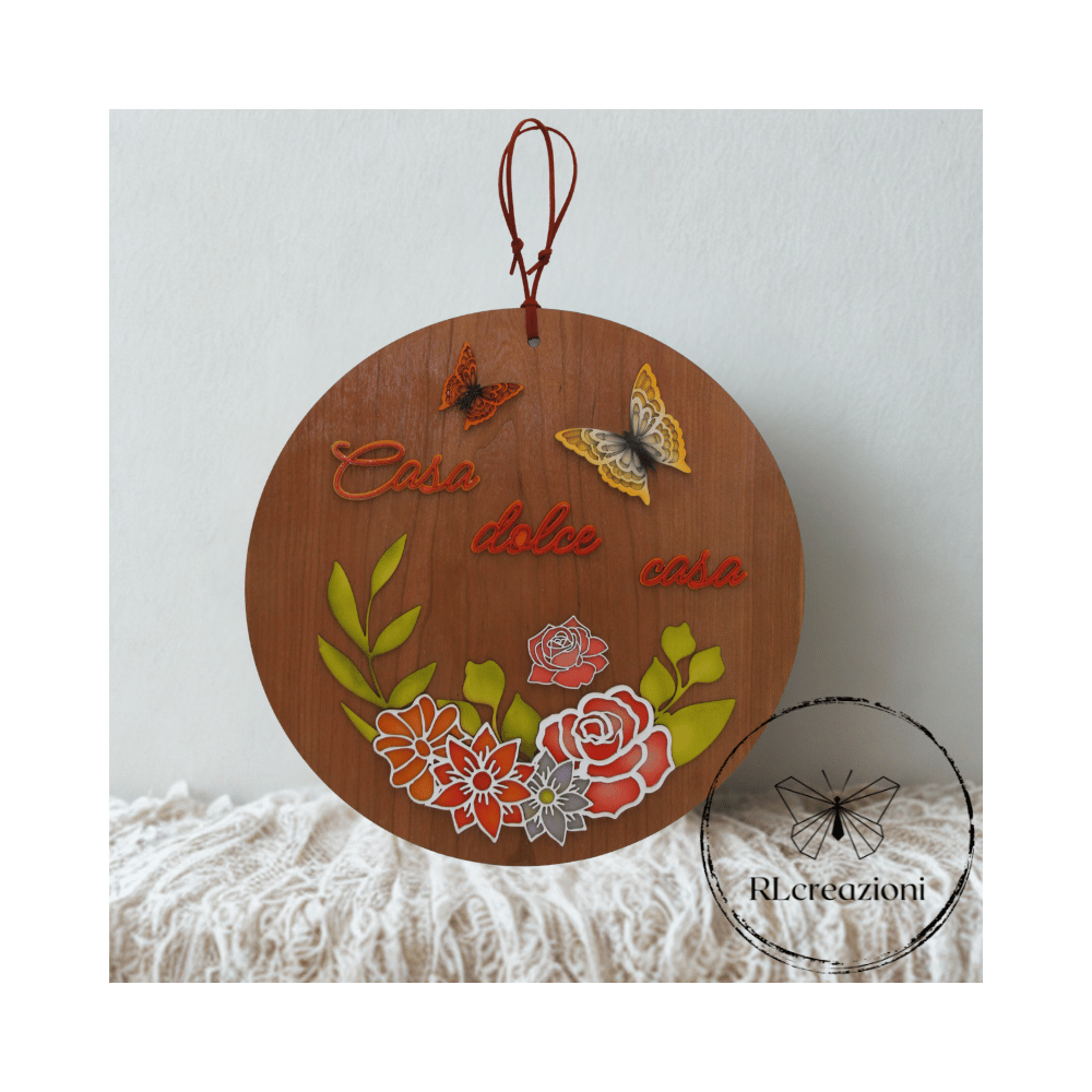 Decorazione per la casa. Taglio laser. Aerografo