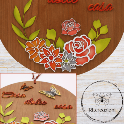 Fuori porta in legno "Casa dolce casa"