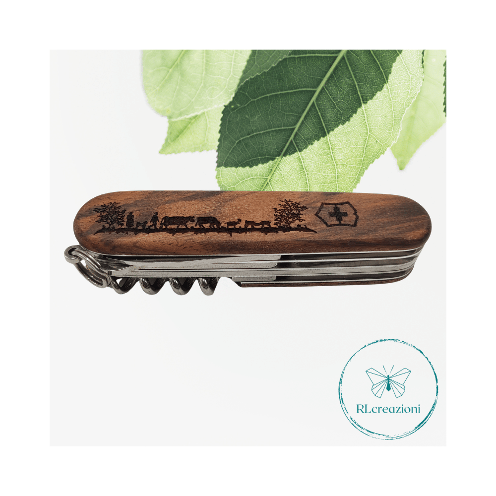 Victorinox Huntsman Wood con incisione laser pastorizia