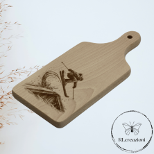 Planche à découper « skieur »