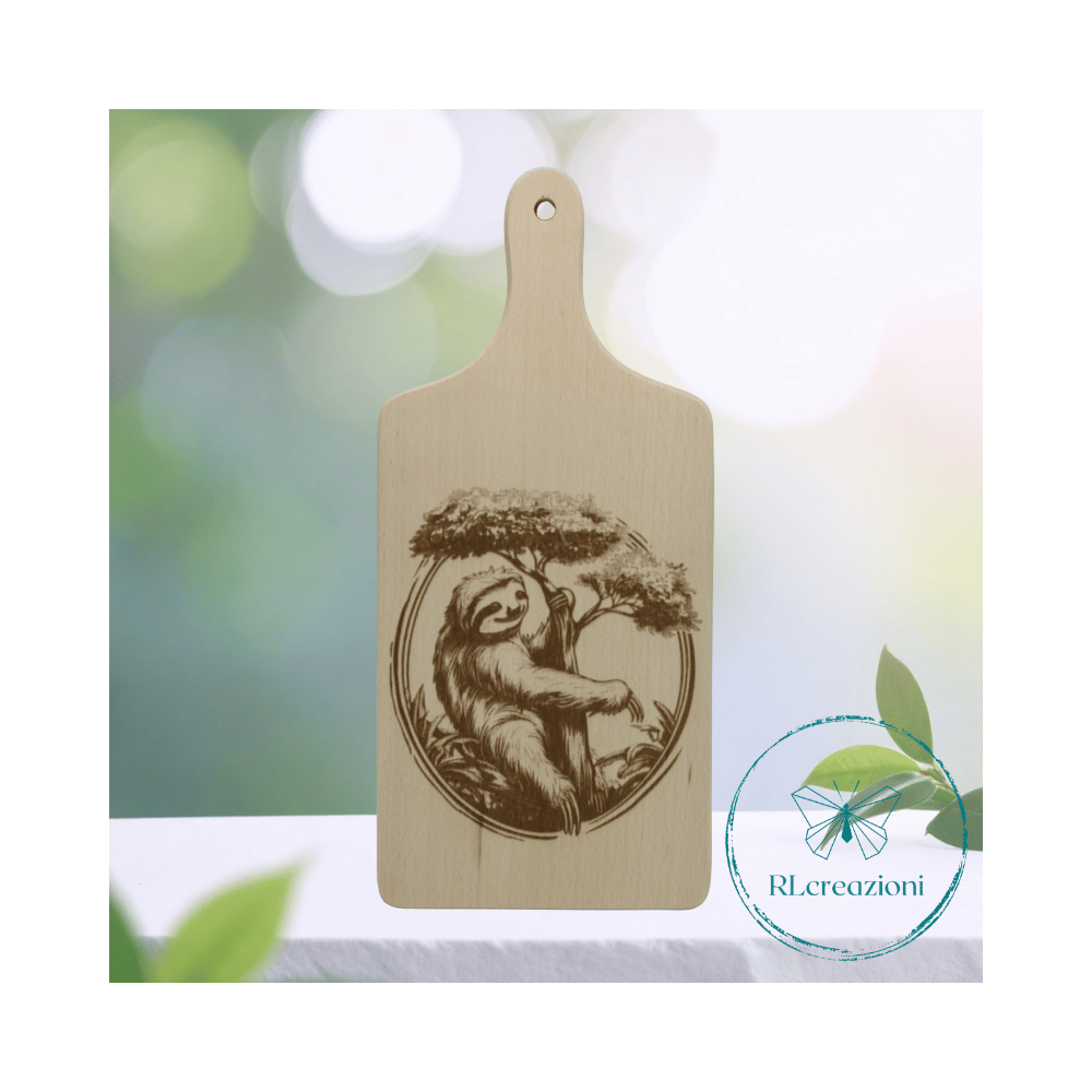 Planche à découper gravée au laser. Personnalisable sur demande