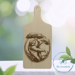 tagliere con incisione laser. Personalizzato su richiesta