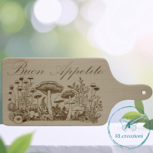 Planche à découper gravée au laser. Personnalisable sur demande