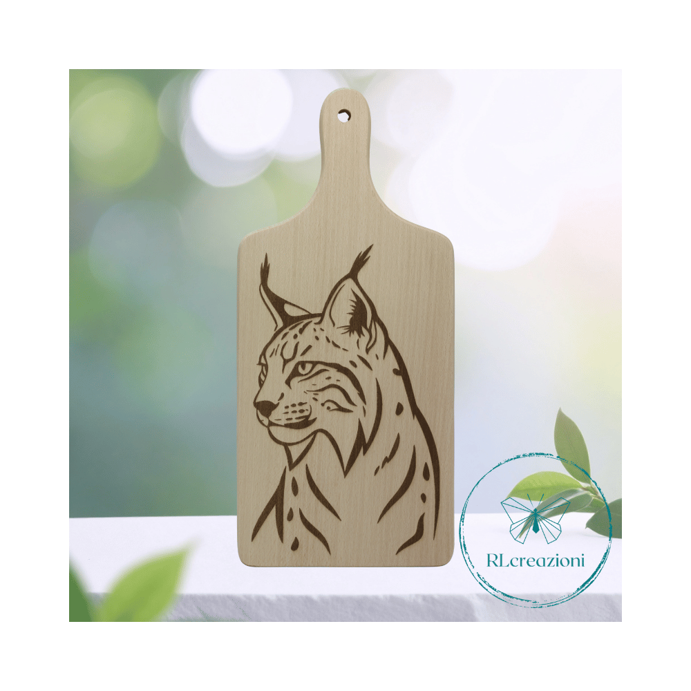 tagliere con incisione laser. Personalizzato su richiesta