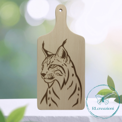 tagliere con incisione laser. Personalizzato su richiesta