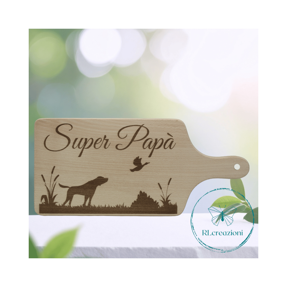 tagliere con incisione laser