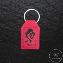 portachiavi in similpelle con incisione laser. Mamma. Personalizzabili. Ideali come gadget aziendali