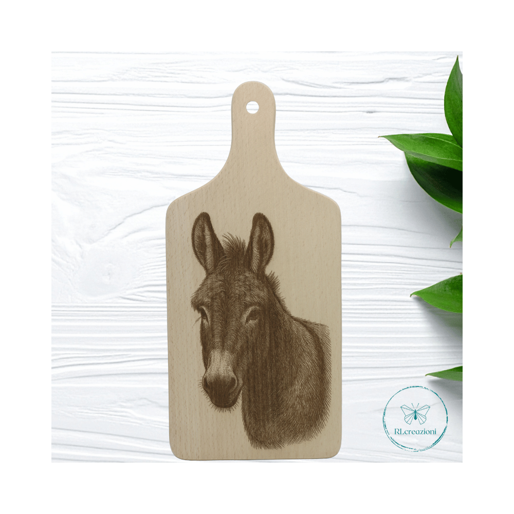 tagliere in legno di faggio con incisione laser. Personalizzato su richiesta