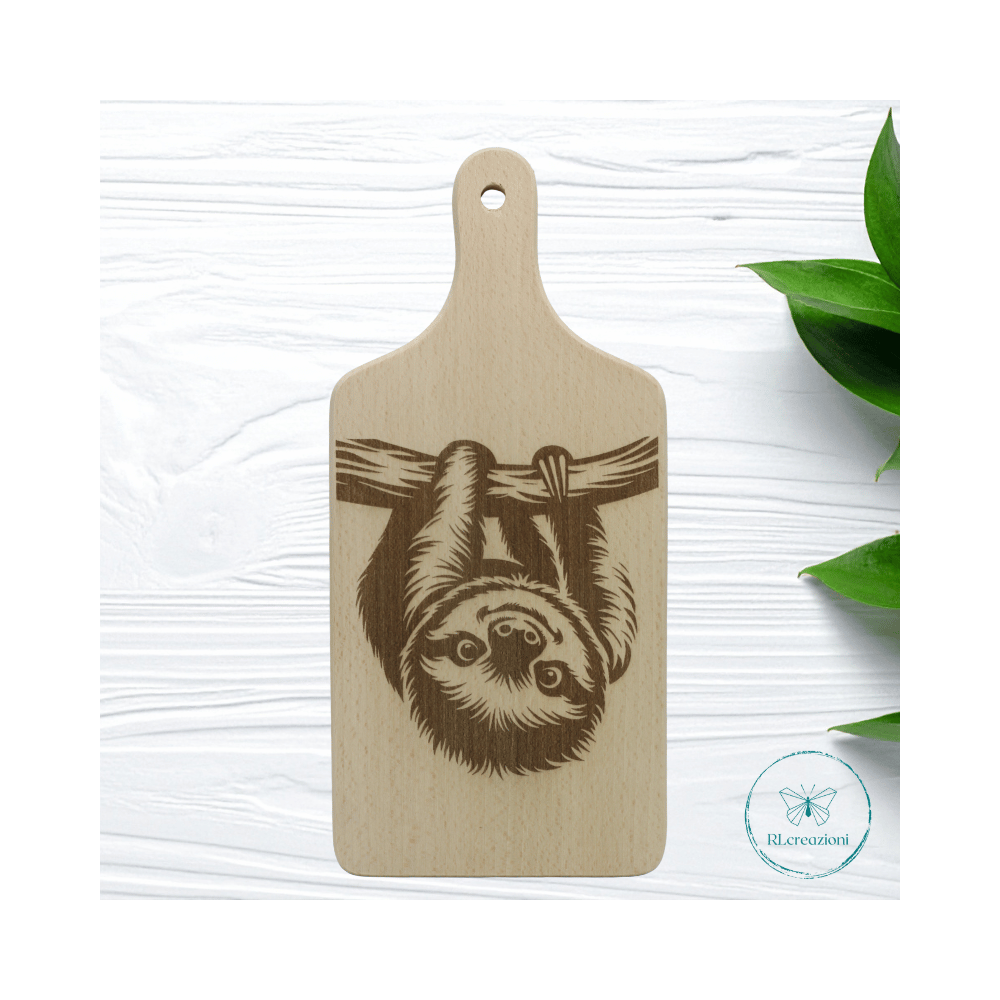 Planche à découper en hêtre avec gravure au laser. Personnalisable sur demande