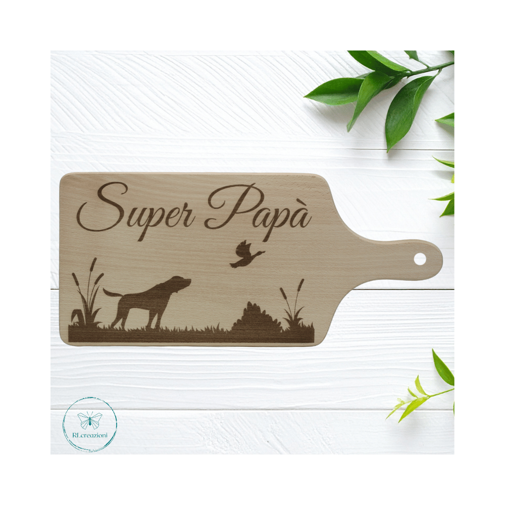 tagliere con incisione laser