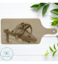 tagliere in legno di faggio con incisione laser . Capra