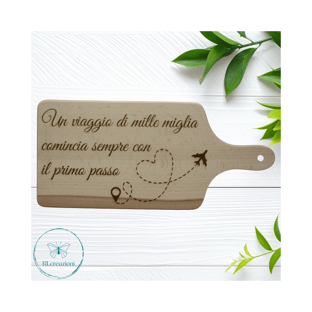 Tagliere in legno di faggio. Viaggio