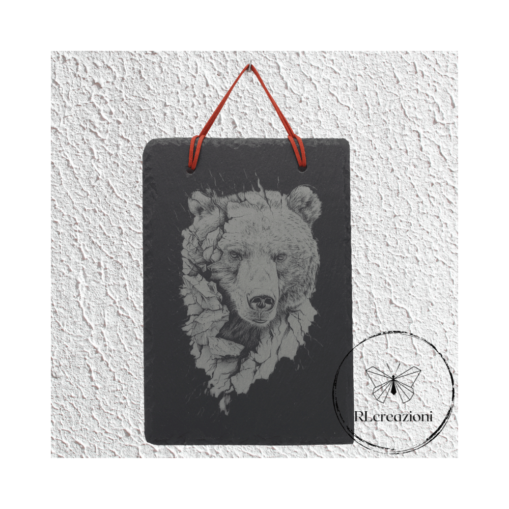 quadro in ardesia con incisione laser. Personalizzato su richiesta