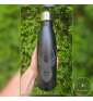 Bouteille isotherme en acier inoxydable. Gravure au laser. Cerf