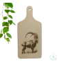 Planche à découper en bois de hêtre avec gravure au laser. Personnalisable sur demande