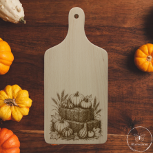 Planche à découper en bois de hêtre avec gravure au laser. Personnalisable sur demande