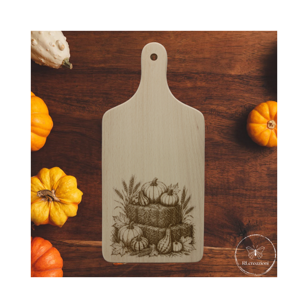 tagliere in legno di faggio con incisione laser. Personalizzato su richiesta
