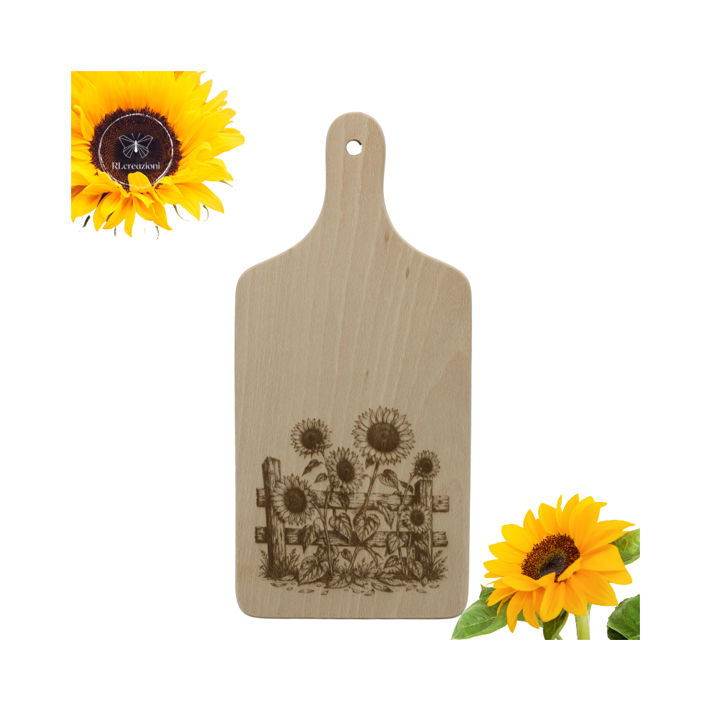 tagliere in legno di faggio con incisione laser. Personalizzato su richiesta