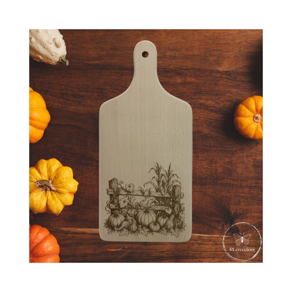tagliere in legno di faggio con incisione laser. Personalizzato su richiesta