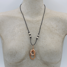 Collana in rame realizzata a mano artigianato Ticino