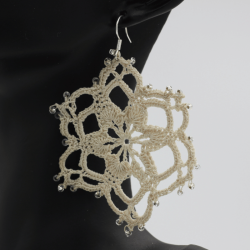 Boucles d'oreilles en coton