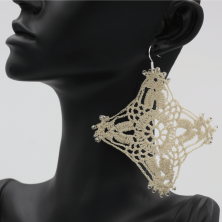 Boucles d'oreilles en coton