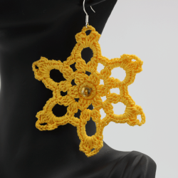Boucles d'oreilles en coton